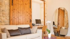 Outdoor pool with loungers