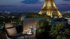 Suite chaillot terrace at night