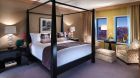 bedroom canopy city view