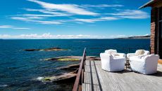 pation lake view sunny day at Titilaka