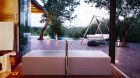 deck bathtub daybed swing