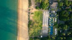 AMK Aerial top down at Anantara Mai Khao Phuket Villas