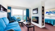 Bedroom seating area at Cliff House Hotel