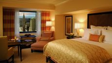 bedroom king bed city view