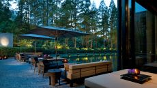 Garden  Terrace  Evening  Scene