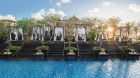 Pool Cabana at Dawn