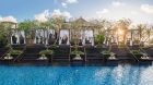 Pool Cabana at Dawn