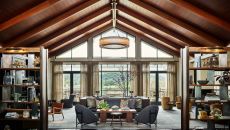 Library and Bar Library at Rosewood Sand Hill