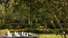 Birch Garden Fountain at Rosewood Sand Hill