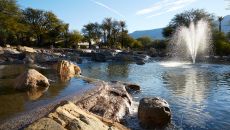 fountain at Miraval Arizona