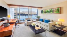 Stanley Park View Suite Living Room at Fairmont Pacific Rim