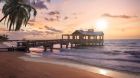 waldorf reach pier sunset