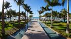 pool area and beach