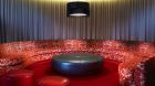 lounge red pattern sofa