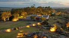 Spa aerial view night