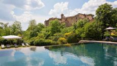 infinity pool at Castel Monastero