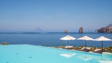 Pool and Sea  at Therasia Resort