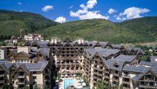 summer aerial Four Seasons Resort Vail