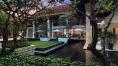 Exterior view Courtyard At Night Anantara Angkor Resort