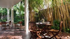 Guest room amenity Henri Mouhot Suite Exterior Outdoor Seating Anantara Angkor Resort