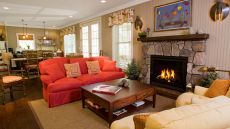 living room fireplace