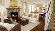 living room fireplace