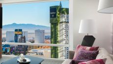 Corner Suite Strip View Living Room View