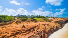 Exterior overview with helicopter