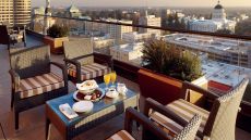 rooftop terrace sunset