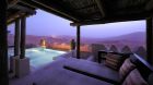 twilight private pool vista