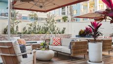 Spa Garden Empty Setup at Wild Dunes Resort