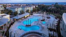 Sweetgrass Inn Pool Deck Evening at Wild Dunes Resort