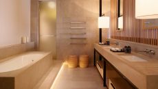 Upper House Penthouse bathroom Hotel Realm