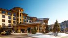 porte cochere in winter