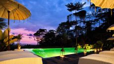 Oxygen  Jungle  Villas  Costa  Rica pool sunset 