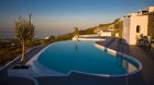 swimming pool sunset