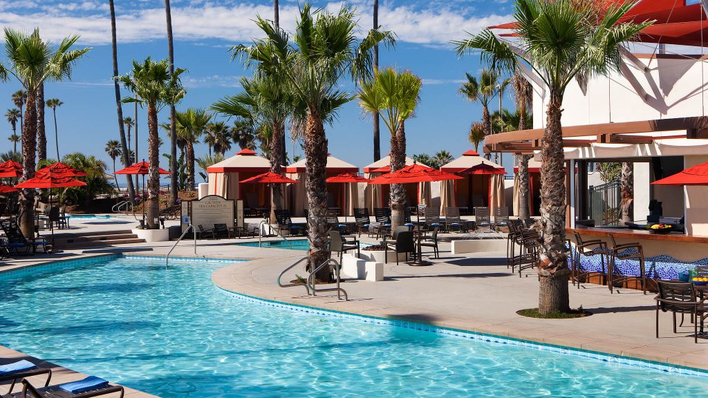 Hyatt Regency Huntington Beach Resort Spa Greater Los Angeles Slyder S Pool Overview