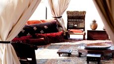 plush living room at San Camp