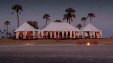 dining area at San Camp