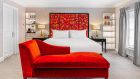 See more information about Flemings Mayfair Red room red sofa
