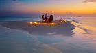 baros maldives sandbank dinner