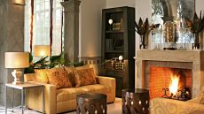 living room fireplace