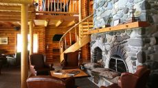 fireplace sitting area