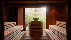 sauna at Lime Wood
