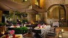 outdoor dining courtyard