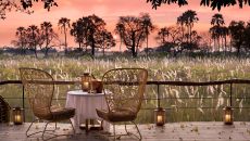 See more information about Sandibe Okavango Safari Lodge Viewing deck guest area and Beyond Sandibe Sandibe Okavango Safari Lodge