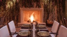 restaurant with fireplace