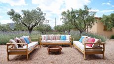 seating in the garden