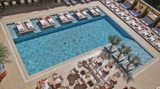 overhead of pool terrace