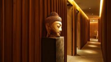 corridor with buddha